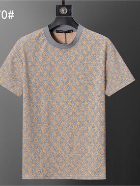 Louis Vuitton Black Short-Sleeve Crewneck T-Shirt with Brown Patch